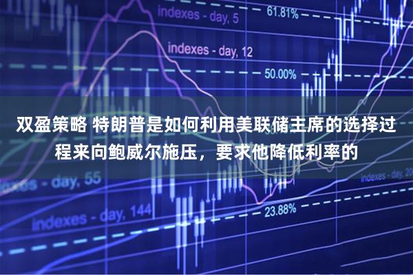 双盈策略 特朗普是如何利用美联储主席的选择过程来向鲍威尔施压，要求他降低利率的